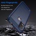 For Nokia C21 Plus Brushed Texture Carbon Fiber TPU Phone Case(Blue)