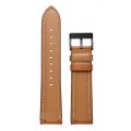 For Honor Watch GS 3 22mm Cowhide Leather Sewing Thread Watch Band(Brown)