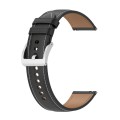 For Samsung Galaxy Watch 5 44mm Premium Leather Watch Band(Black)