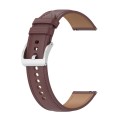 For Samsung Galaxy Watch 5 Pro 45mm Premium Leather Watch Band(Dark Brown)