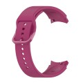 For Samsung Galaxy Watch 5 44mm Official Silicone Watch Band, Size:L(Wine Red)