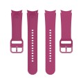 For Samsung Galaxy Watch 5 44mm Official Silicone Watch Band, Size:L(Wine Red)