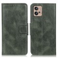 For Motorola Moto G32 4G Mirren Crazy Horse Texture Horizontal Flip Leather Phone Case(Dark Green)