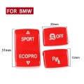 Car Gear Button Set for BMW 1 Series F20 2012-2018,Left and Right Drive(Red)