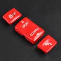 Car Gear Button Set for BMW 1 Series F20 2012-2018,Left and Right Drive(Red)