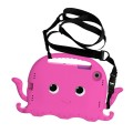 For Samsung Galaxy Tab A8 10.5 2021 Octopus Style EVA + PC Tablet Case with Strap(Rose Red)