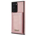 For Samsung Galaxy Note20 Ultra N.Bekus Vertical Flip Card Slot RFID Phone Case(Rose Gold)