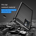 For Xiaomi Redmi 10 2022 Brushed Texture Carbon Fiber TPU Case(Black)