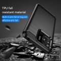 For Xiaomi Redmi 10 Power Brushed Texture Carbon Fiber TPU Case(Black)