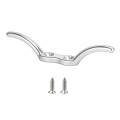 316 Stainless Steel Marine Flagpole Hook with Screw, Style:2-1/2 inch