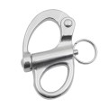2 PCS 316 Stainless Steel Fixed Spring Shackle, Size:52mm