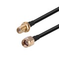 RP-SMA Male to SMA Female RG174 RF Coaxial Adapter Cable, Length: 10cm