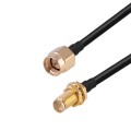 SMA Male to SMA Female RG174 RF Coaxial Adapter Cable, Length: 15cm