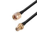 SMA Male to RP-SMA Female RG174 RF Coaxial Adapter Cable, Length: 50cm