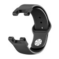 For Amazfit T-Rex / T-Rex Pro / Ares Silicone Reverse Buckle Watch Band(Black)