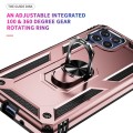 For Samsung Galaxy M53 5G Shockproof TPU + PC Phone Case with 360 Degree Rotating Holder(Rose Gold)