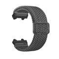 For Amazfit T-Rex 2 Adjustable Buckle Braided Nylon Watch Band(Grey)