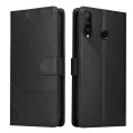 For Huawei P30 Lite GQUTROBE Skin Feel Magnetic Leather Phone Case(Black)