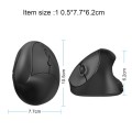 X10 2.4G Wireless Vertical Ergonomic Gaming Mouse(Black)