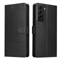 For Samsung Galaxy S22 5G GQUTROBE Skin Feel Magnetic Leather Phone Case(Black)