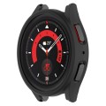For Samsung Galaxy Watch5 Pro 45mm Half Coverage Hollowed PC Protective Case(Black)