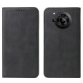For Sharp Aquos R7 / P7 Magnetic Closure Leather Phone Case(Black)