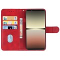 For Sony Xperia 5 IV Leather Phone Case(Red)