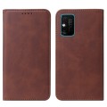 For Honor 9A Magnetic Closure Leather Phone Case(Brown)