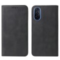 For Huawei Nova Y70 Magnetic Closure Leather Phone Case(Black)