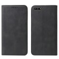 For Huawei Y7 2018 Magnetic Closure Leather Phone Case(Black)