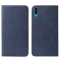 For Huawei Y7 Prime 2019 Magnetic Closure Leather Phone Case(Blue)
