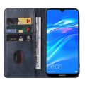 For Huawei Y7 Prime 2019 Magnetic Closure Leather Phone Case(Blue)