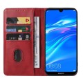 For Huawei Enjoy 9 Magnetic Closure Leather Phone Case(Red)