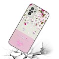 For Xiaomi Redmi Note 10 4G / Redmi Note 10S Bronzing Butterfly Flower TPU Phone Case(Peony)