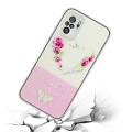 For Xiaomi Redmi Note 10 4G / Redmi Note 10S Bronzing Butterfly Flower TPU Phone Case(Rose Heart)