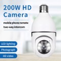 A6 2MP HD Light Bulb WiFi Camera Support Motion Detection/Two-way Audio/Night Vision/TF Card With 32