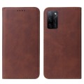 For OPPO A55s 5G / CPH2309 Magnetic Closure Leather Phone Case(Brown)