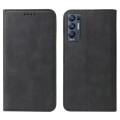 For OPPO Find X3 Neo Magnetic Closure Leather Phone Case(Black)
