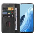 For OPPO Reno7 5G Global / Find X5 Lite Magnetic Closure Leather Phone Case(Black)