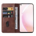 For OPPO A93s 5G Magnetic Closure Leather Phone Case(Brown)