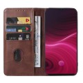 For Realme X2 Pro Magnetic Closure Leather Phone Case(Brown)