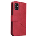 For Samsung Galaxy A51 5G GQUTROBE Right Angle Leather Phone Case(Red)