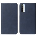 For Realme XT Magnetic Closure Leather Phone Case(Blue)