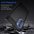 For Motorola Edge 30 Brushed Texture Carbon Fiber TPU Phone Case(Black)