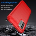 For Nokia G400 5G Brushed Texture Carbon Fiber TPU Phone Case(Red)