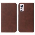 For Xiaomi 12 Magnetic Closure Leather Phone Case(Brown)