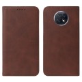For Xiaomi Redmi Note 9T Magnetic Closure Leather Phone Case(Brown)