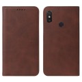 For Xiaomi Mi Max 3 Pro Magnetic Closure Leather Phone Case(Brown)