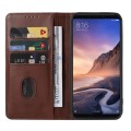 For Xiaomi Mi Max 3 Pro Magnetic Closure Leather Phone Case(Brown)