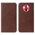 For Xiaomi Poco X2 Magnetic Closure Leather Phone Case(Brown)